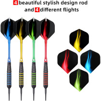Centaur 12 Pack Soft Tip Darts - 18g Professional Dart Set & Case