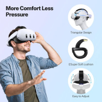 YOGES 10000mAh Magnetic Battery Head Strap for Meta Quest 3 & 3S