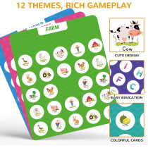 Matching Memory Game for Kids 3-8 | Travel Toy & Wooden Board Game