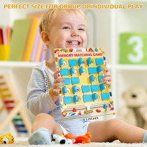 Matching Memory Game for Kids 3-8 | Travel Toy & Wooden Board Game