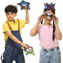 TOSY Magnet Pyramid Stone - 14pcs STEM Puzzle with 243 Magnets & Holographic Tiles