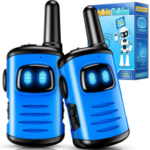 Kids Walkie Talkies for Boys - Mini Robots 2 Pack Birthday Gifts Ages 3-8