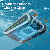 Cordless Robotic Pool Cleaner 180W, 45,000Pa Suction & Sonar Navigation