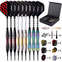 Turnart Professional Soft Tip Darts Set – 9 PCS with Extras & Case