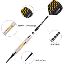 Turnart Professional Soft Tip Darts Set – 9 PCS with Extras & Case
