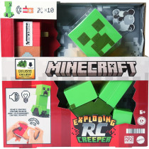 Mattel Minecraft RC Creeper Toy with Lights, Sounds & DLC Code