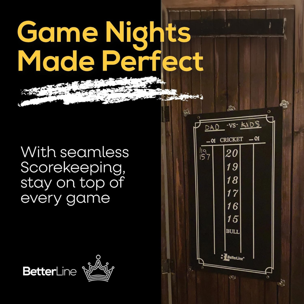 Large Professional Cricket & Darts Scoreboard Chalkboard 15.5x9 by BetterLine
