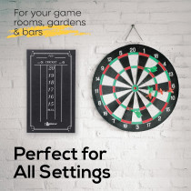 Tableau Noir Professionnel Large pour Cricket & Jeux de Fléchettes