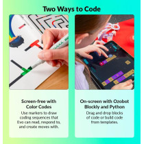 Evo Classroom Kit: 12 Interactive Coding Robots for Kids 5+ with STEAM Lessons