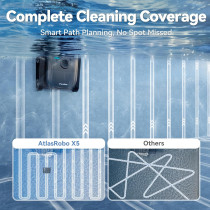 X5 Cordless Robotic Pool Cleaner - Wall & Waterline, Smart Navigation