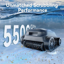 X5 Cordless Robotic Pool Cleaner - Wall & Waterline, Smart Navigation