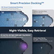 X5 Cordless Robotic Pool Cleaner - Wall & Waterline, Smart Navigation