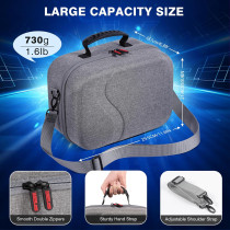 Large Carrying Case for Meta Quest 3/3S with Battery & VR Accessories