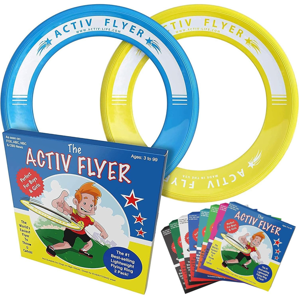Activ Life Kid’s Flying Rings 2 Pack – Safe, Lightweight Outdoor Fun!