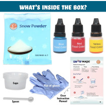 Kit Science Neige Magique pour Enfants | Activité DIY Colorée