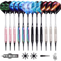 WIN.MAX Fléchettes Soft Tip 12 pcs + 100 Embouts Extra