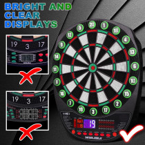 WIN.MAX Electronic Soft Tip Dartboard Set with LED & 12 Darts Included
