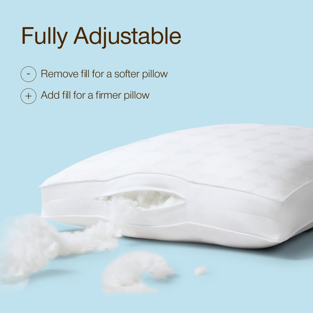 Coop Home Goods Essence Cooling Pillows Set of 2 – King, Adjustable
