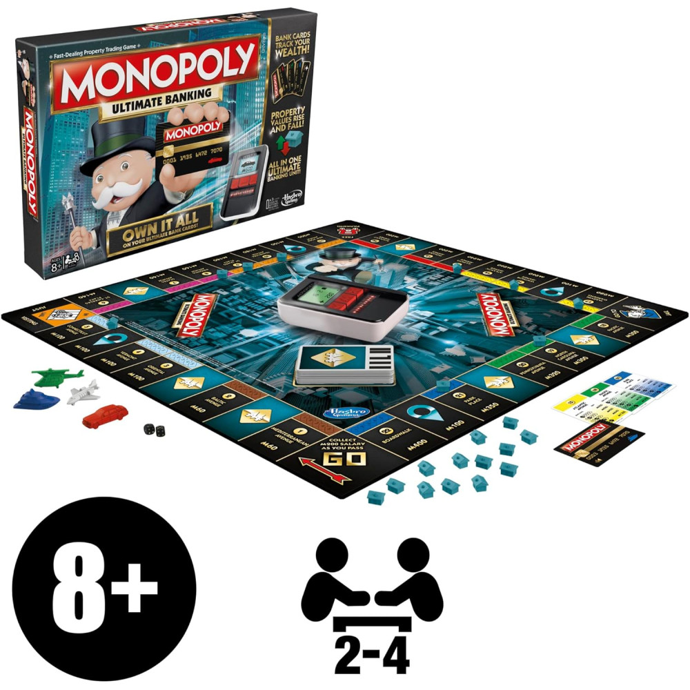 Monopoly Ultimate Banking Hasbro - Jeu Familles 8+ (Amazon)
