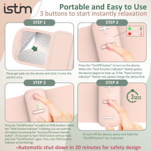 iStim S1 TENS Unit: Wireless Pain Relief for Menstrual Cramps & Back Pain