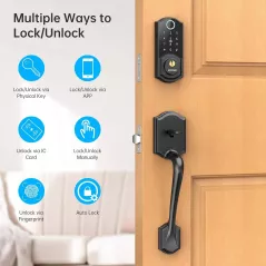 Serrure Intelligente SMONET : Accès sans clé, Bluetooth, Alexa