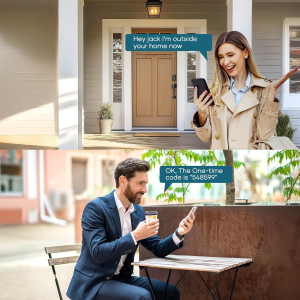 Serrure Intelligente SMONET : Accès sans clé, Bluetooth, Alexa