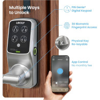 Lockly Secure Pro Wi-Fi Smart Lock: Keyless Entry & Biometric Sensor