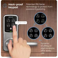 Serrure Intelligente Lockly Secure Pro Wi-Fi : Clavier Numérique, Empreinte 3D, Commande Vocale, Auto-verrouillage