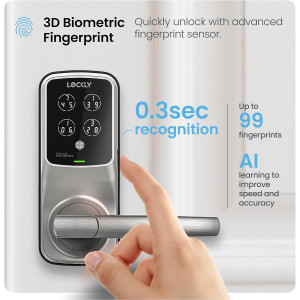 Verrou Intelligent Lockly Secure Pro : Wi-Fi et Biométrie