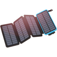 Chargeur Solaire Hiluckey 25000mAh - Power Bank Portable Blue