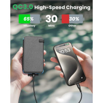 Chargeur Solaire Hiluckey 25000mAh - Power Bank Portable Blue