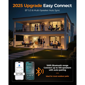 Outdoor Bluetooth Waterproof Speakers with Flame Lights - Perfect Gadget Gift!