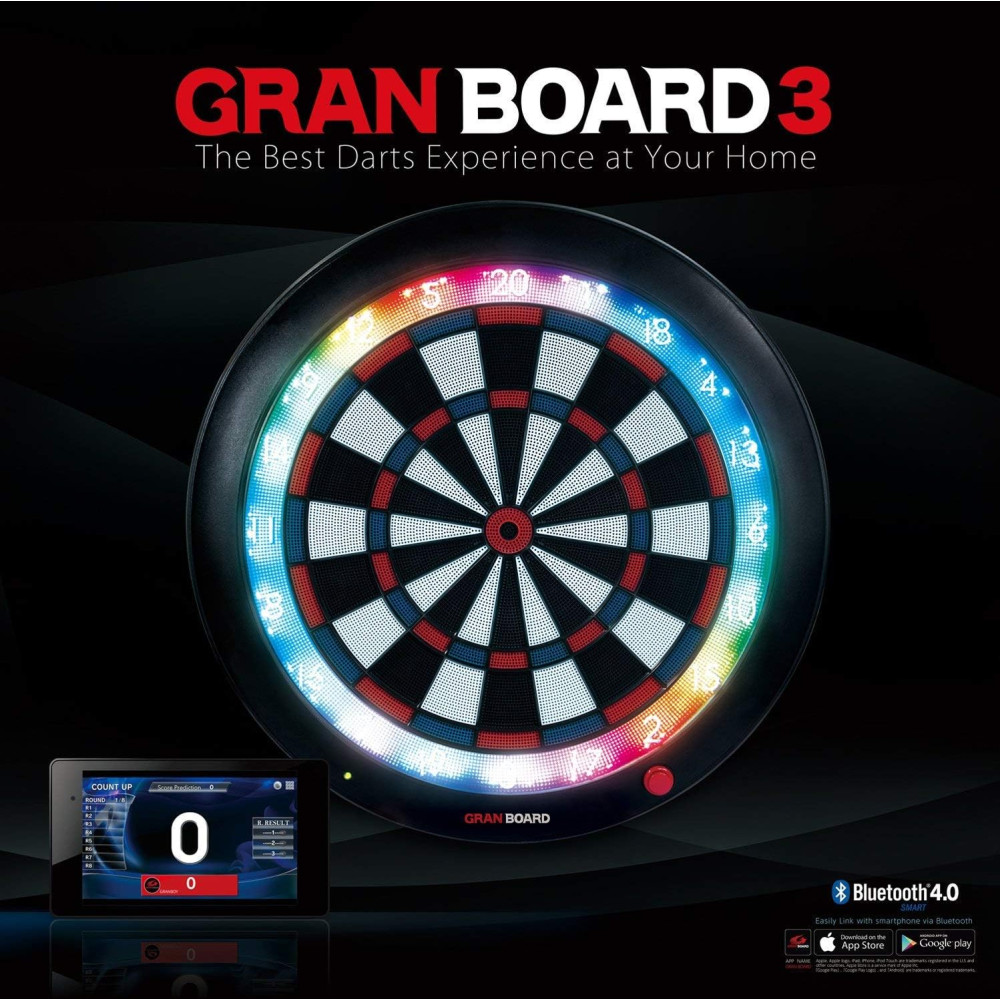GRANBOARD 3s Fléchettes Électronique Bluetooth - Bleu