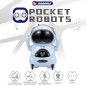 GoolRC Mini Pocket Robot - Interactive Voice, Conversation, Singing & Dancing, Electric Gift (Blue)