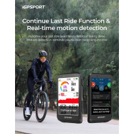 iGPSPORT BiNavi Bike Computer – Touch Screen GPS, Music & Climb Tips