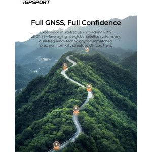 iGPSPORT BiNavi Bike Computer – Touch Screen GPS, Music & Climb Tips