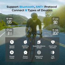Ordinateur Vélo CC600 GPS Coloré WiFi Bluetooth, Navigation Rapide