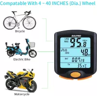 Compteur Vélo Sans Fil RISEPRO® Étanche avec Affichage LED