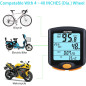 RISEPRO Wireless Bike Computer YT-813, Waterproof Speedometer & Odometer with Backlit 4-Line Display