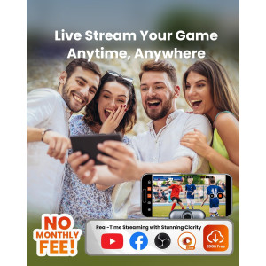 Chameleon AI 4K 60FPS Sports Camera for Soccer & Basketball – No Subscription