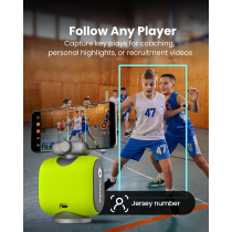Caméra Sport 4K 60FPS Chameleon AI – Suivi Football & Basket