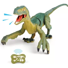 Dino Télécommandé VERTOY - Jouet Velociraptor Lumière & Son