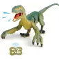 Dino télécommandé VERTOY - Grand Vélociraptor lumineux et sonore, cadeau idéal 3-12 ans
