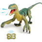 VERTOY Remote Control Walking Velociraptor Dinosaur Toy with Light & Sound - Birthday Gift for Kids 3-12 Years