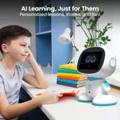 Misa 2 : Robot intelligent éducatif AI pour enfants 5-12 ans, apprentissage STEM, jeux interactifs, bleu ciel