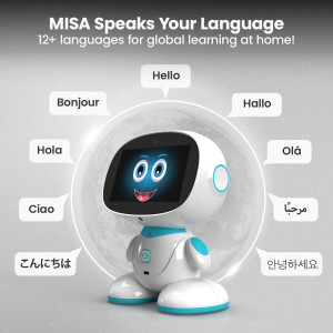 Misa 2: AI Smart STEM Robot for Kids 5-12 | Voice & Learning Games