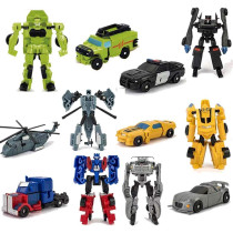 HAYUL 6 PCS Car Robot Toys - Mini Action Figures for Kids 5-12
