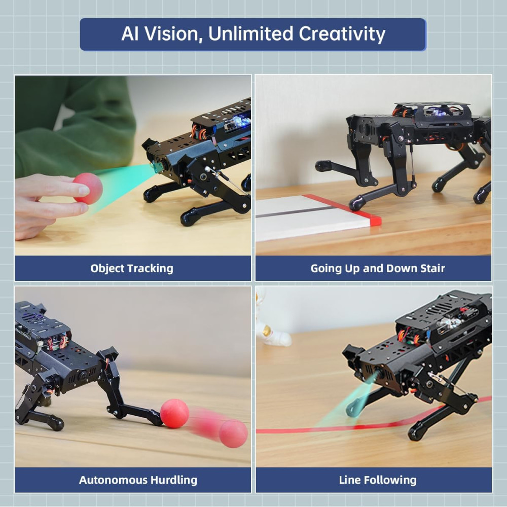 Robot Chien PuppyPi avec ChatGPT AI & Raspberry Pi 5 8GB
