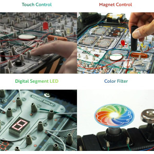 Playz Advanced Electrical Circuit Kit for Kids | 328+ STEM Projects Ages 8+
