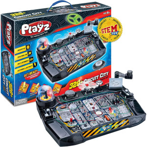 Playz Advanced Electrical Circuit Kit for Kids | 328+ STEM Projects Ages 8+